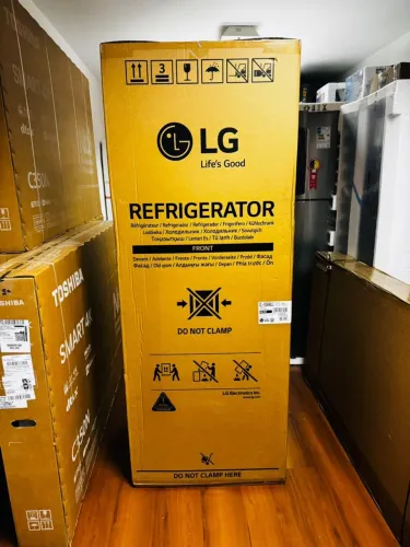 Geladeira LG Frost Free Inverter 395L Duplex Cor Black Inox - 127V
