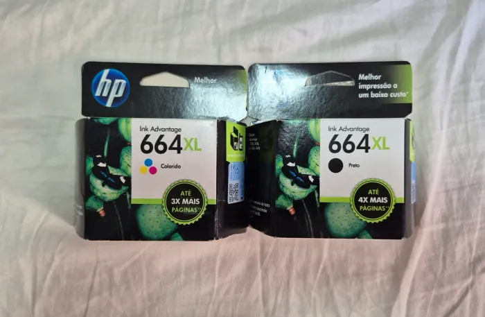 Cartuchos HP 664 XL Preto e Colorido 