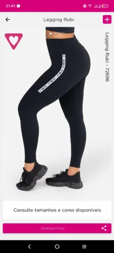 Vendo uma calça legging romance nova R$: 90
