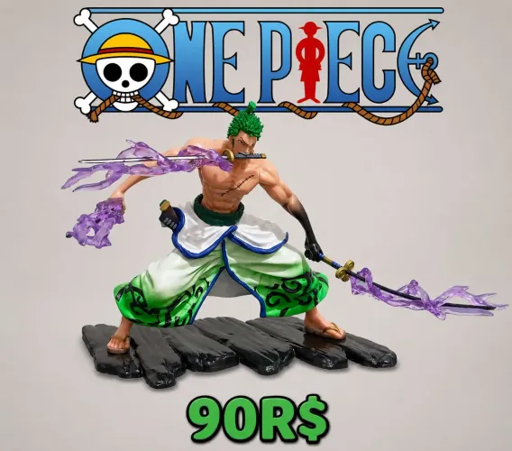 Action Figure Roronoa Zoro - One Piece - Novo