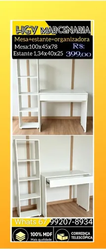 Vende-se Mesa+estante=organizadora