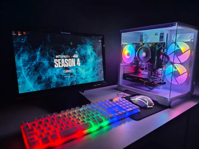 Pc gamer completo ryzen 5 BF6 GTA RP com garantia