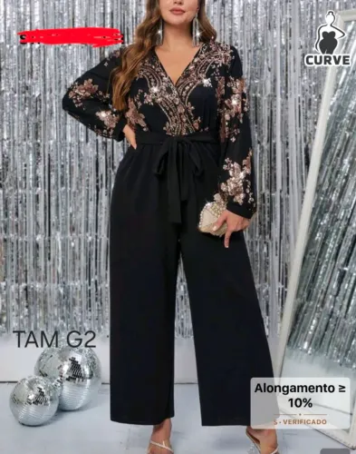MACACÃO  PLUS SIZE SEMINOVO (2× de uso)