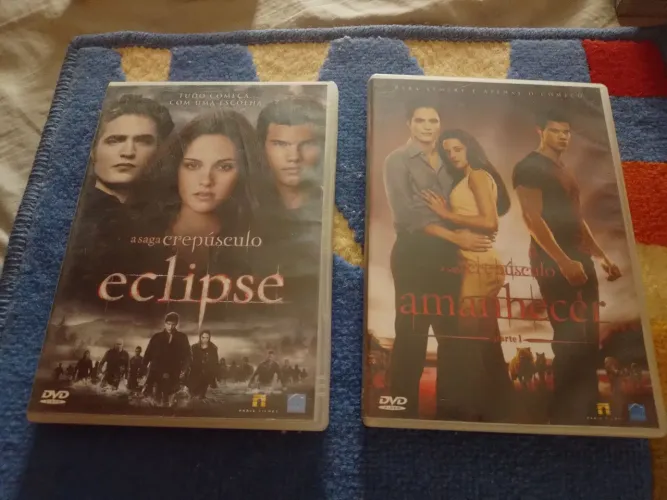 Dvds originais eclipse e amanhecer parte 1 3xcartao retirar no local
