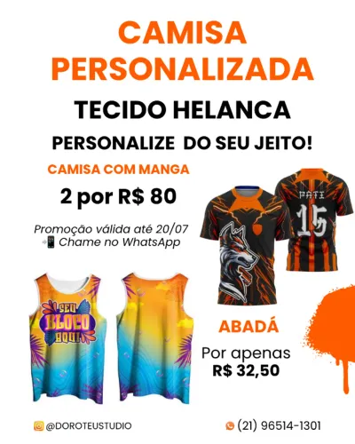 Camisa Personalizada | Uniforme | Evento | Empresa