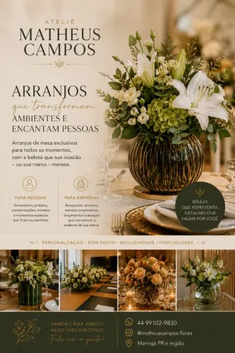 Arranjos para festas e eventos