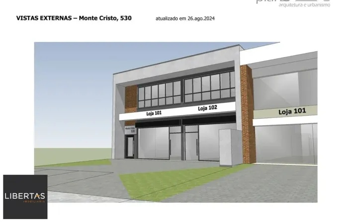 Loja térrea no bairro Vila Nova com 84m² para alugar