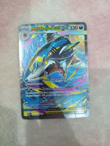 Mega Sharpedo EX 127/094 - Pokémon TCG. (Carta com leve avaria). 