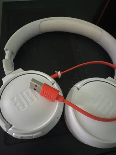 Fone JBL Tune 520BT Branco + Cabo original - Excelente Estado