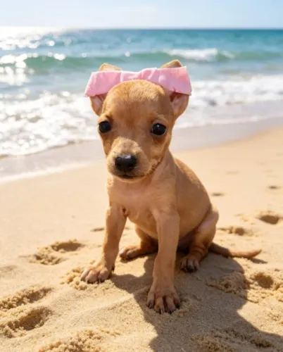 Pinscher Princesa Linda que gosta de passear