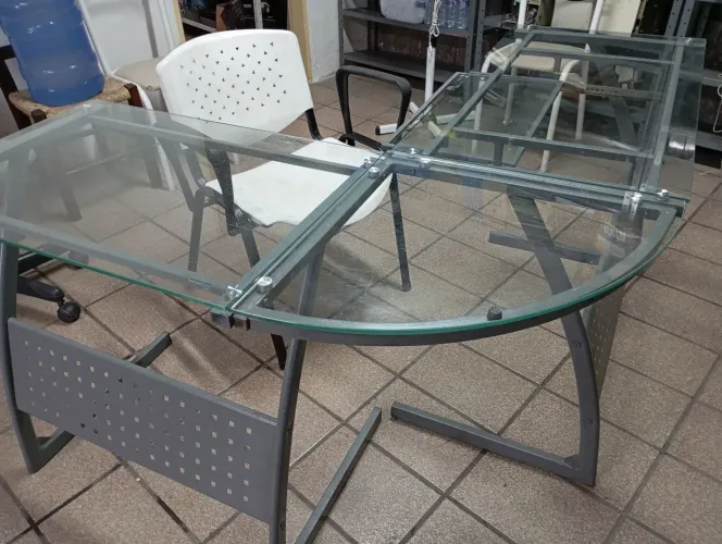 Mesa de vidro duas partes