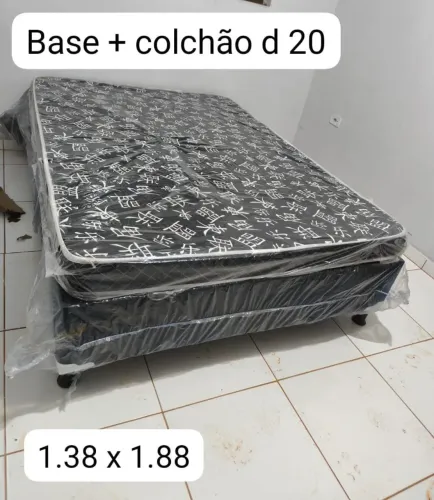 Base e colchão casal novos