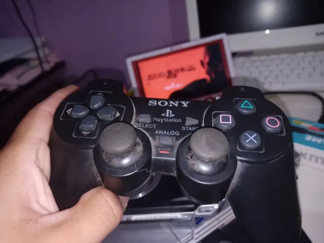 Ps2 jogos 16 gb 2 controles