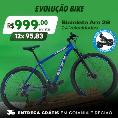 BICICLETA ARO 29 GTI ROMA CÂMBIOS SHIMANO - FRETE GRÁTIS