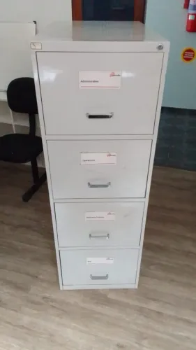 Arquivo/fichário Gavetas A4- de 300,00 a 250,00