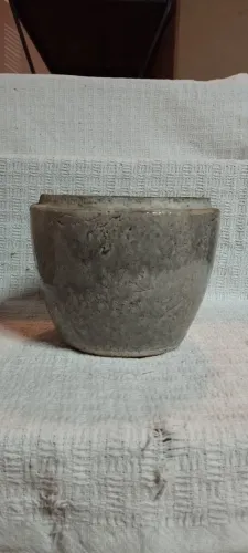 Par de Vasos Estilo Vietnamita Cinza Decorativos