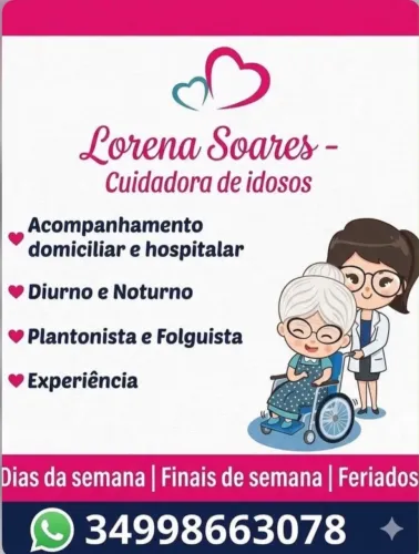 Cuidador de idosos e acompanhante hospitalar
