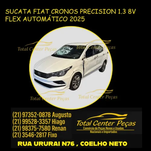 PEÇAS RETIRADAS FIAT CRONOS PRECISION 1.3 8V