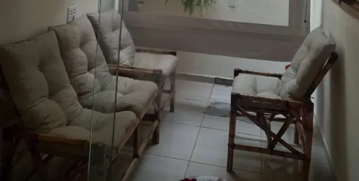 Jogo Sofá Bambú