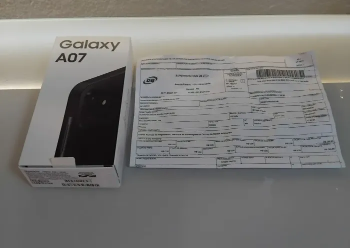 Galera A07 128gb novo e NF de R$799,95 por R$550 retirar no local não faço entrega