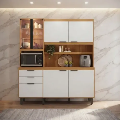 Armário de Cozinha Murano Com 7 Portas