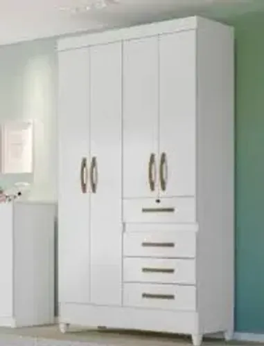 Guarda Roupa Sobral Moval Branco - Entrega Rápida!