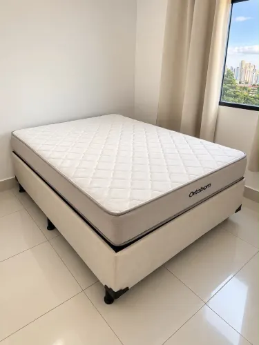 Cama box casal - ortobom