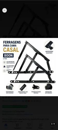 Par de Amortecedor para cama de casal Box pistão completo