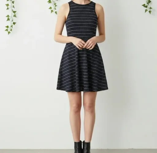 Vestido Casual Brilho Feminino
