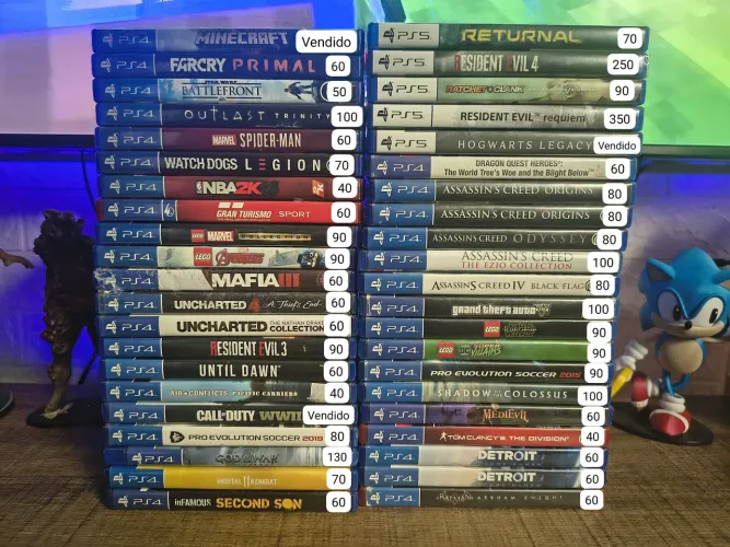 Jogos ps4 e ps5