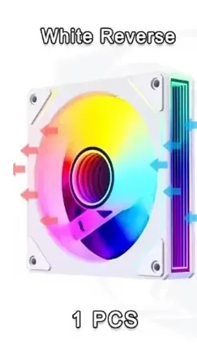 FAN 120MM VENTOINHA REVERSA - 6 UNIDADES + CABO ARGB E DISSIPADOR SSD