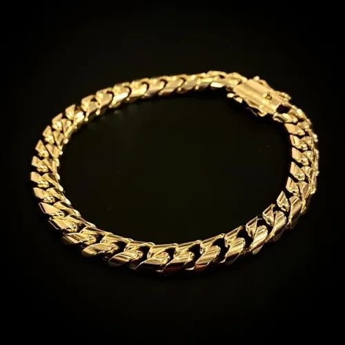Pulseira Cuban Link Miami em Ouro 18k 750
