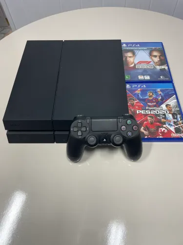 PlayStation 4 Fat 1TB - Modelo Nacional CUH-1214B + Controle + 2 Jogos