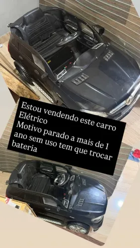 Carro elétrico infantil precisa trocar a bateria