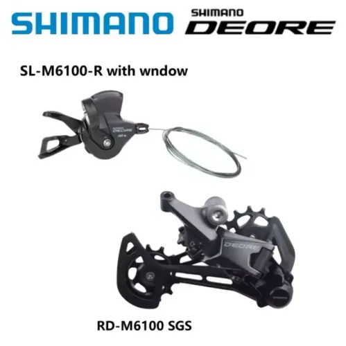 Kit Shimano Deore M6100 12v Câmbio + Alavanca Trocador