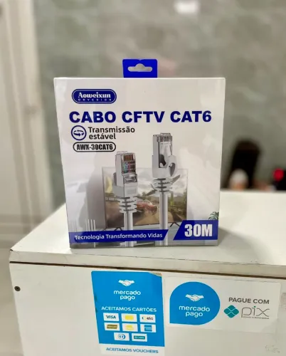 Cabo de rede cat6 - 30 metros (loja na cidade nova)