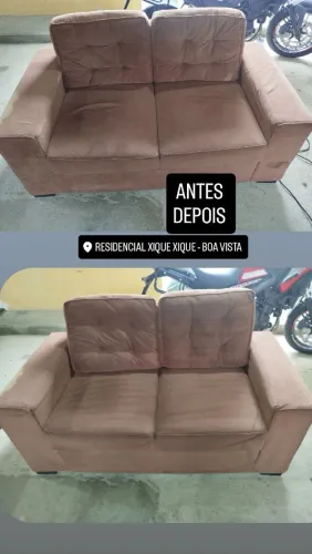 Limpeza e higienização de estofados em geral