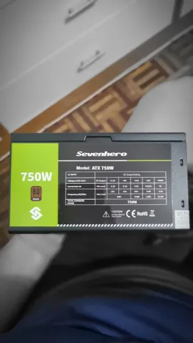 Fonte 500W Sevenhero 80 Plus Bronze PFC Ativo (Excelente Estado)
