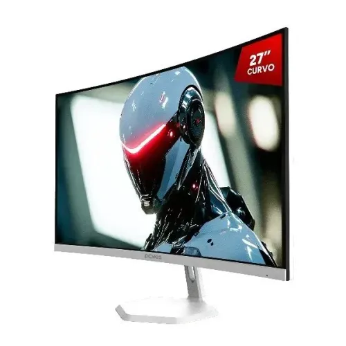 Monitor Gamer Pcyes Quartzo Q27C 27? Curvo 100Hz Full HD White Ghost