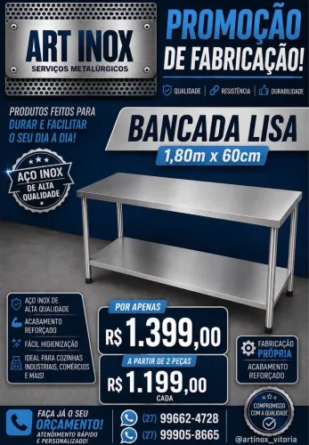Mesa de inox