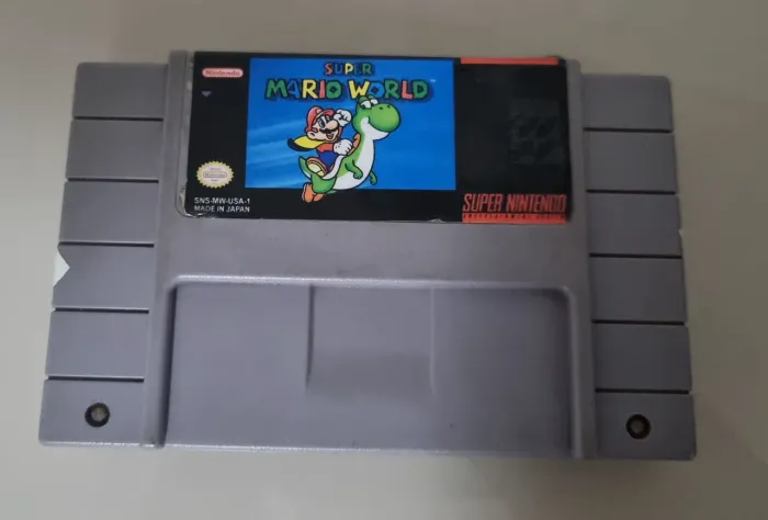 Super Mario World original para Super Nintendo.