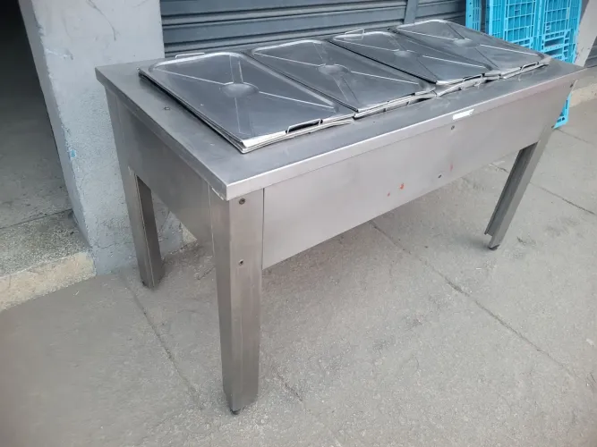 Buffet Self-service 4,6 ou 8 cubas inox 