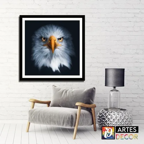Quadro Águia em tecido canvas!