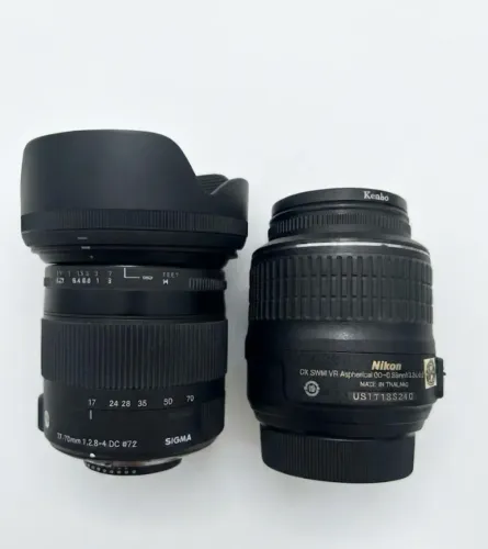 Lente Sigma e Lente Nikon