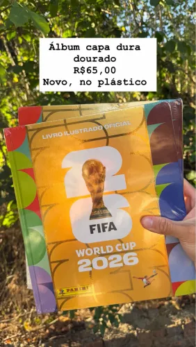 Álbum capa dura dourado