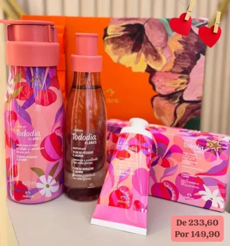 Presente Flores. Kit Natura Tododia. Original e lacrado. Faço entregas.
