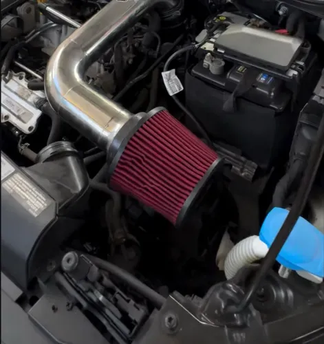 Intake em inox com filtro esportivo