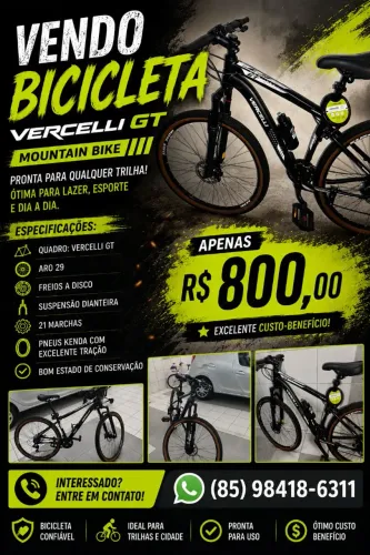 Bicicleta Vercelli GT Aro 29