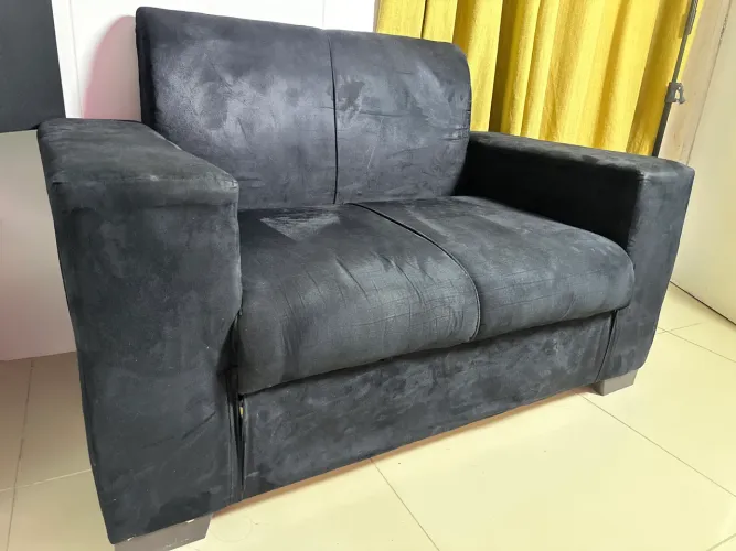 Sofá 2 lugares preto