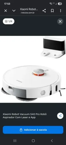 Aspirador robô xiaomi s40 pro